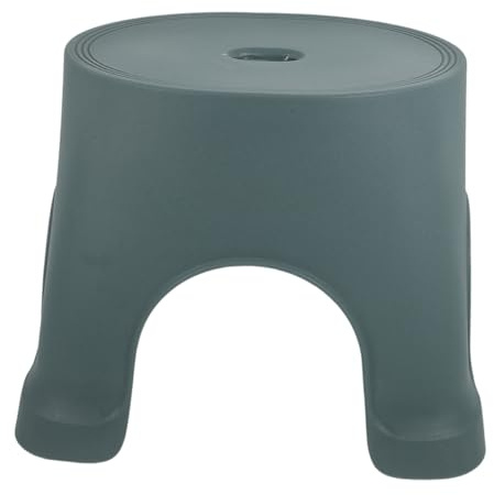 MOLUCKFU Rutschfester Sitz Kinder Fußhocker für Kunststoff in mit Sicherem Niedlichem with und Design als Toilettenhocker Grün Großer Tritthocker Badezimmer