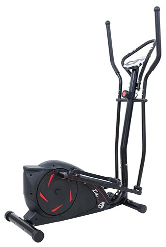 Crosstrainer GetFit Elite 303 - Volano 8kg, 8 Programmi, Resistenza Magnetica, Sensore Frequenza Cardiaca - ellittica - Allenamento a casa -