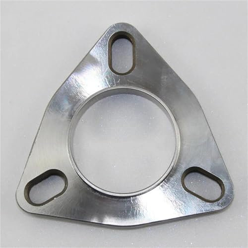 Terminale di Scarico Flangia in Acciaio Inossidabile 304 Universale 51Mm Flangia Mobile Saldata A 3 Fori Utilizzata per Tubi Scarico Automobili Punta di Scarico Coda