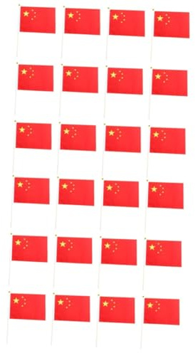 2 Ensembles Drapeaux Chinois Miniatures À Main Drapeaux Nationaux Décoratifs Pour Célébrations Événements Décorations Intérieures 50 Pièces * 2