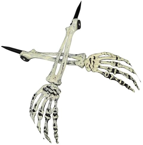 Scary Artificial Bone Hand Yard Stake For Halloween Decorations Weather Proof Outdoor Display Halloween Decorations