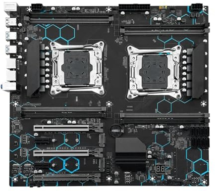 Placa Madre Placa Base Fit For Machinist X99 con Doble CPU, LGA 2011-3, procesador Xeon E5 2680 V4, NVME M.2 DDR4, 16 GB de RAM, 2400 MHz, USB 3.0, MD8