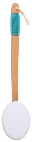 LALADEFIEE Rückenschrubber und Langem Holzgriff mit Ergonomischem Design für Dusche zur Sanften Hautpflege und Sonnenschutzmittel Applikation Beim Baden