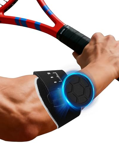 OulQinyhome Ellenbogenbandage Tennisarm – Verstellbare Epicondylitis Spange mit abnehmbarem Silikonpad, leicht & latexfrei, Unterarmbandage für Tennis, Golf, Kraftsport & Alltag – Rechts & Links