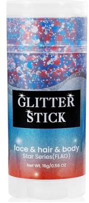 Schimmernder kosmetischer glitzernder Stift für Gesicht, Körper, Haardekoration, reflektierende Pailletten für Bastelprojekte, Epoxidharz, glitzernd für Gesicht