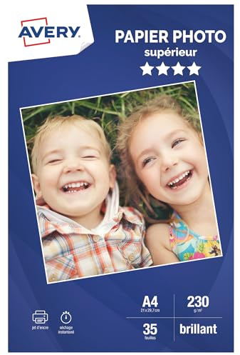 Avery 2497 Fotopapier glänzend A4 230 g/m² 35 Blatt