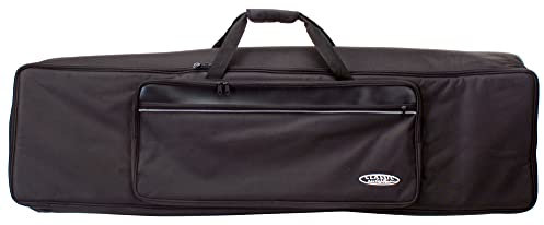 Classic Cantabile KT-E Keyboardtasche Größe E schwarz (Innenmaße 128 x 32 x 12cm, Schaumstoffpolsterung, Reiß- und Wasserfest, Rucksackgurte verstellbar)