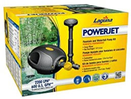 Laguna Powerjet FreeFlo 2200, Teichpumpe, für Springbrunnen und Wasserfälle, für Teiche bis zu 4.400L, 32W