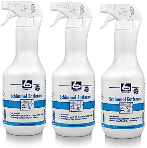 Dr. Becher Schimmel Entferner 1L gegen Schimmelpilze Hefen Bakterie (3er Pack)
