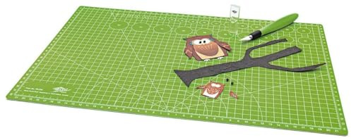 Wedo 79245 Schneidematte Comfortline A3 (CM 45, selbstschließende Oberfläche, 45 x 30 x 0,3 cm) apfelgrün