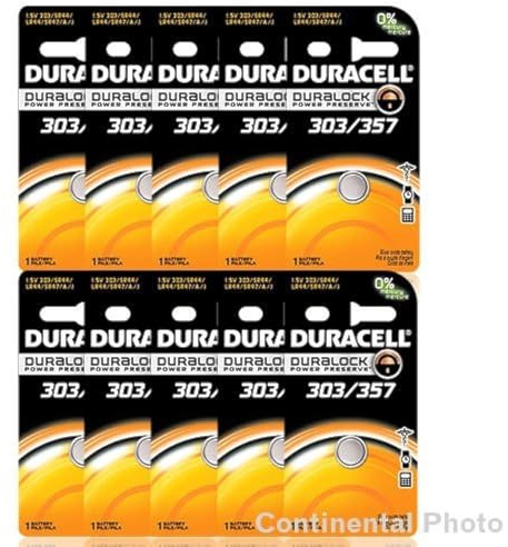 Duracell 20 357 303 A76 PX76 SR44W/SW LR44 AG13 Silberoxid-Batterie