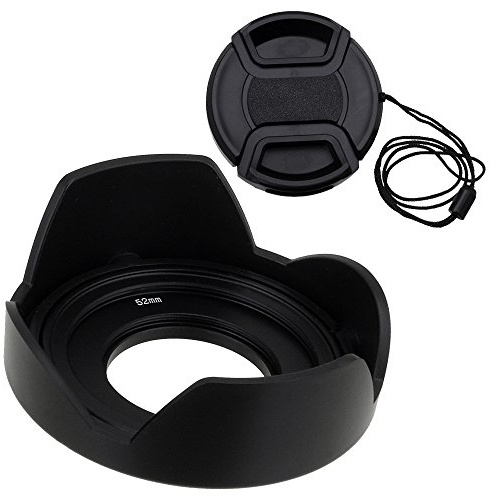 Fotodiox Reversible Flower Hood for Olympus M.Zuiko Digital ED 14-42mm f/3.5-5.6 EZ Kit Lens - Detachable Tulip Lens Hood with Inner Pinch Cap for Micro Four Thirds Digital Camera