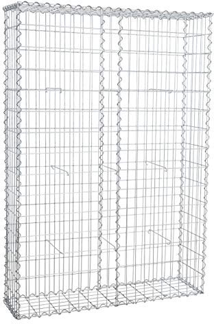 ESTEXO Gabione Steingabione Steinkorb Gabionenwand Drahtkorb Mauer Drahtgitter (Gabione 100x150x30 cm)