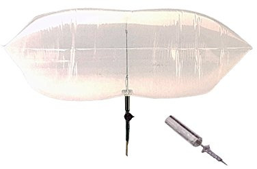 De Vielle Chimney Heatsaver Balloon, White, 58cm x 36cm