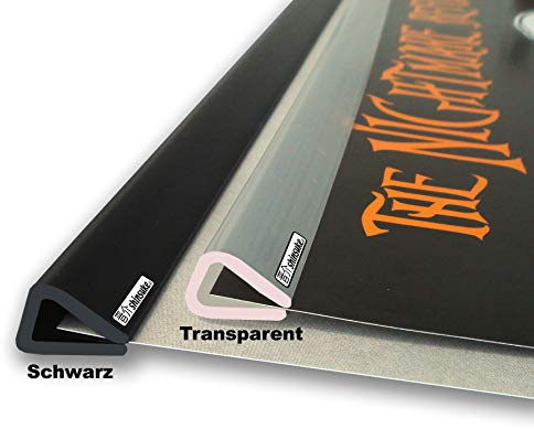 Posterleisten 93cm Schwarz - Posterleisten - 1 Paar = 2 St. Kunststoff