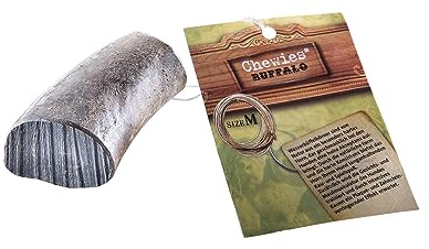 Chewies Buffelhorn för hundar – fyllt tugghorn från vattenbuffel – naturlig tuggleksak – tandvård och kul i 1 – storlek M: för hundar upp till 15 kg kroppsvikt