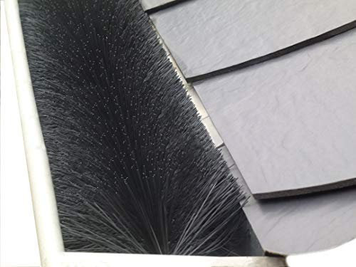 10 Metros de canalón, cepillo; diámetro 10 cm – Aguanta fácilmente de Incluso Estable y seguro contra Viento y – Sirve como Canalón, protección, martas, protectora; hojas de fabricación garantiza en alemán