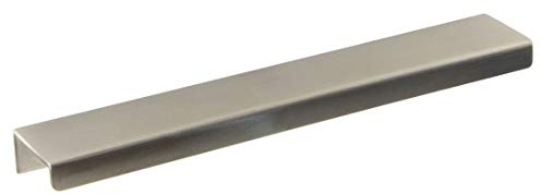 Gedotec Schubladengriff Küche - Griffleiste Edelstahl in Silber Matt - NOBLE - Griffleiste mit Lochabstand: 380 mm - Möbelgriff zum Schrauben - Türgriff Schrank - Schrankgriff - Profilgriff
