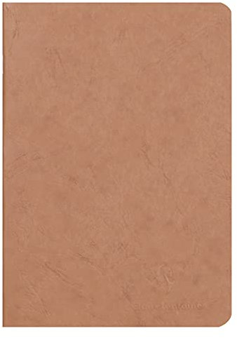 Clairefontaine 733100C Heft AgeBag , DIN A5, 14,8 x 21 cm, blanko, ideal für Ihre Notizen und Zeichnungen, 48 Blatt, 1 Stück, braun