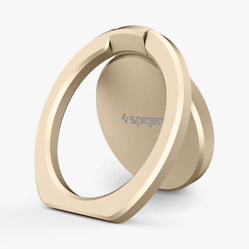 Spigen Style Ring 360 Cell Phone Ring/Phone Grip/Stand/Holder for all Phones and Tablets compatible with Magnetic Car Mount - Champaign Gold