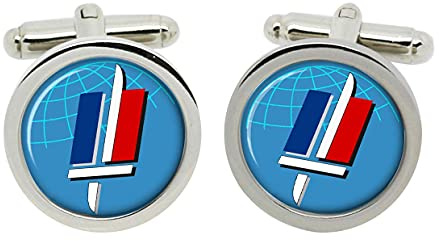 Gift Shop Français Armée (A. R.m.e.́ E de Terre) Boutons Manchette en Boîte