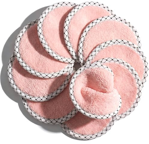 Make-Up-Magnet FACES OF FEY - 10x Abschminktücher Mikrofaser - beidseitig verwendbare Gesichtsreinigungstücher - Make-Up-Entferner-Tuch waschbar und wiederverwendbar (Pads (10 Stück + Wäschesäckchen))