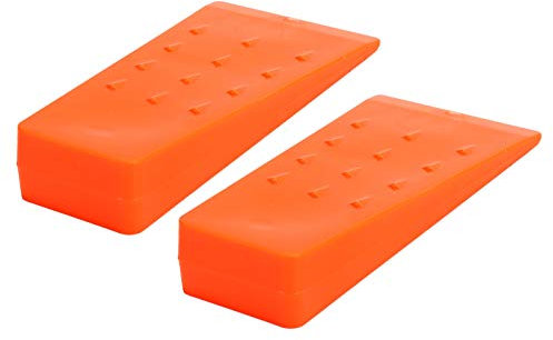 Nivvity 2 Pezzi Cunei per Motosega in plastica, Cunei da abbattimento Cunei da Taglio per Alberi Forniture per seghe a Catena Accessori per motoseghe Strumenti di Registrazione