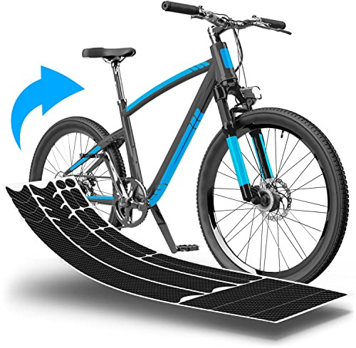 Bike Paint Protection Film for Mountain Bike, BMX, Racing Bike, Trekking Bike etc. - 21-piece Frame Set Against Stone Chipping - Carbon & self-adhesive