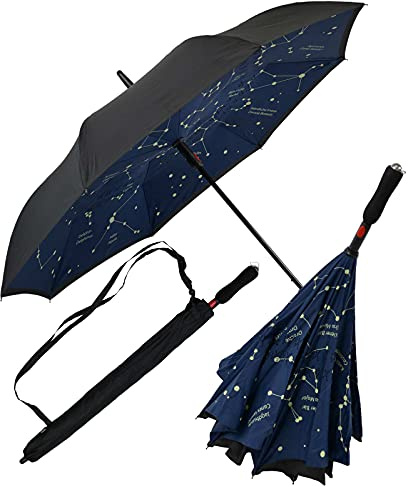 iX-brella - Paraguas automático reversible de apertura inversa, 104 cm