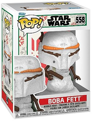 Funko Pop! Star Wars: Holiday - Boba Fett - Schneemann - Vinyl-Sammelfigur - Geschenkidee - Offizielle Handelswaren - Spielzeug Für Kinder und Erwachsene - Movies Fans - Modellfigur Für Sammler