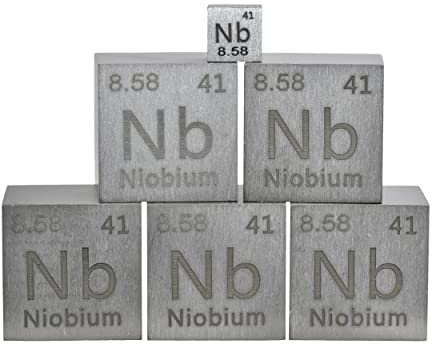 Niobio großer Würfel, Niobio Metallwürfel 25,4 x 25,4 x 25,4 mm 99,99 % rein für Sammlung von Elementen