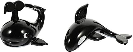 Cabilock 4stücke Dekorative Walfisch Figuren Aus Kristallglas Elegantes Kunstwerk Für Tischdekoration Und Wohnaccessoires Miniatur-wale Für Stilvolles Zuhause Oder Büro