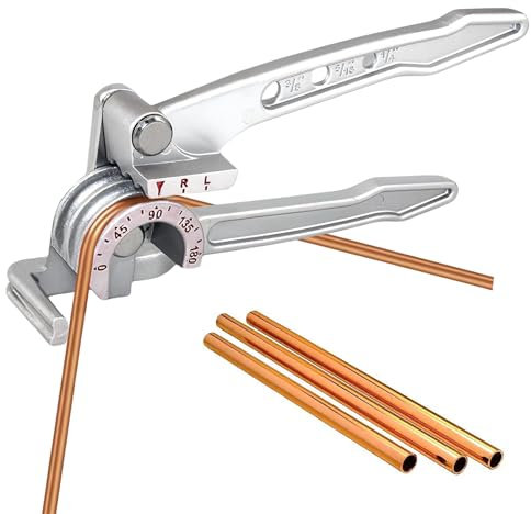 Cintreuse Tube Cuivre, Cintreuse De Tubes 3 En 1, 6-8-10 Mm Cintreuse Manuelle, Cintreuse De Tuyaux à 180 Degrés, Cintreuse De Tuyaux pour Cuivre, Laiton, Tuyaux De Frein, Aluminium Et Métal Doux