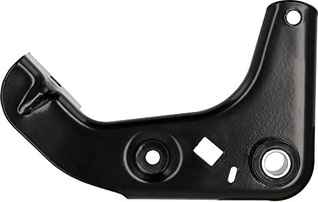 Motorlager links, grundiert + Schwarz beschichtet, mit Gummibuchse und Bremslichtschalteraufnahme - Simson S50, S51, S70, S53, S83