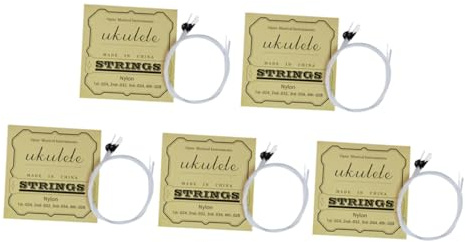 VICASKY 5piezas Cuerdas De Ukelele De Nylon Repuesto Duradero Para Ukeleles De Accesorios Musicales Excelente Tono y Respuesta Rápida
