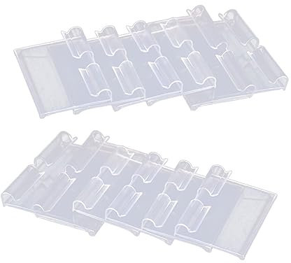 JEWEDECO 50stücke Transparente Pvc-preisschilder Plastikpreisschilder Für Supermärkte Und Einzelhandelsgeschäfte Durchsichtiges Preisschild Aus Pvc-material