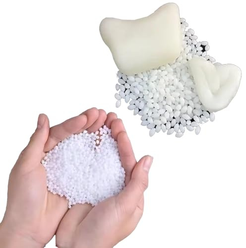 Moldable Plastic Polymorph Pellets - 100 g Transparent Bioplastic - Thermoplastic Beads for Melting at 90°C - Gel-like Malleable & Reusable for Modelling & Cosplay