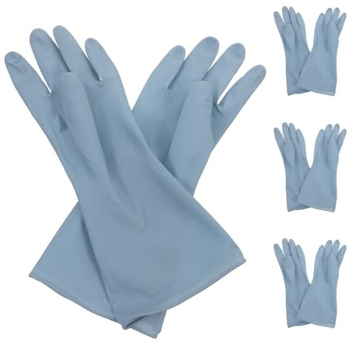 SEWOART 4paare Wasserdichte Gummihandschuhe Für Geschirrspülen Und Wäsche Langlebig Und Wiederverwendbar Schützt Hände Und Unterarme