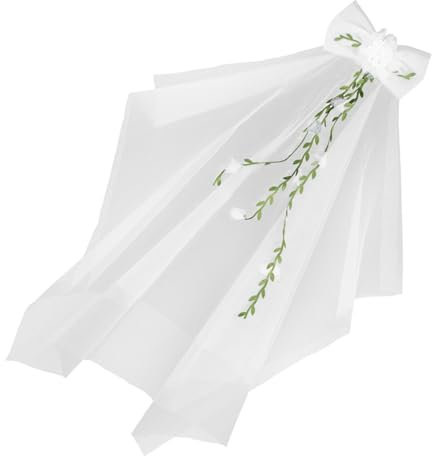 BESPORTBLE Weißer Schleier Hochzeitsschleier Brautschleier Für Frauen Schleier Für Bräute Weißer Hochzeitsschleier Braut Brautschleier Hochzeit