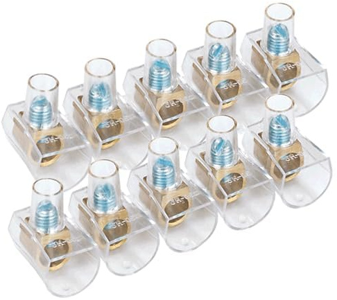 Morsettiere PC5 10 mm, 2 pezzi per blister trasparente, ideale per collegamenti elettrici affidabili. *