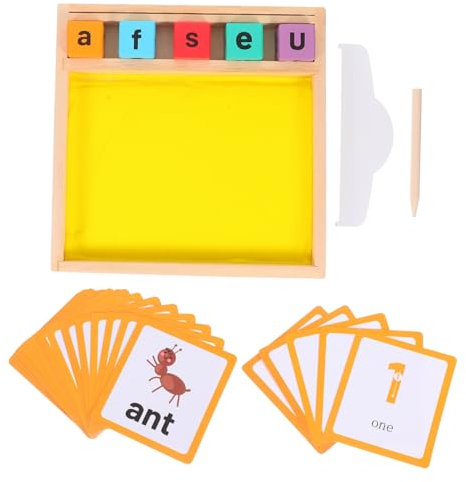 ibasenice Montessori Sandspielzeug Holz Schreibtafel Für Junge Mädchen Buchstaben Lernen Mit Sand Sensorisches Spielzeug Für Zuhause Und Kindergarten Der Feinmotorik Und