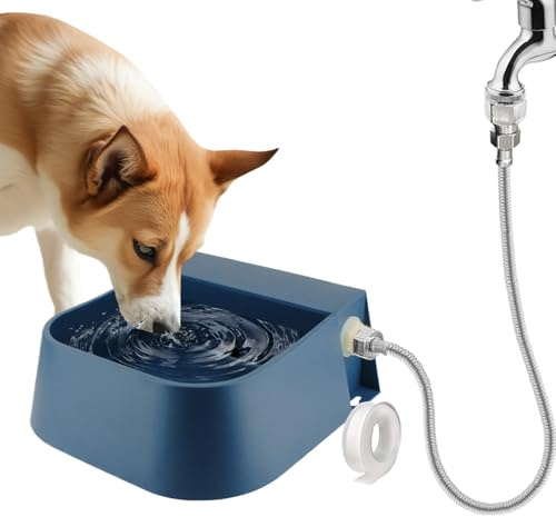 Cuenco de Agua automático para Perros, Bebedero de conexión rápida para Mascotas, dispensador de Agua de Gran Capacidad, diseño Duradero a Prueba de Fugas, Ideal para Perros, Pollos, Vacas