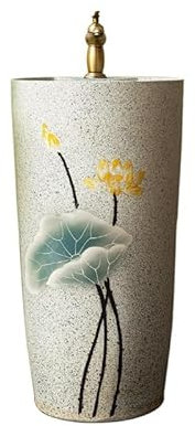 CAFIEDR Lavabos de Pedestal Lavabo de Columna de cerámica Lavabo de Columna para baño Vinoteca Restaurante Lavabo de Pedestal para baño