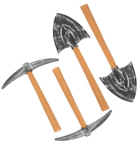 Puntal de Pala Enano 4 Piezas de EVA y Plástico para Cosplay | Juegos para Fiestas y Actuaciones, Diseño Ligero, Accesorio Llamativo, 2 Sets Incluidos