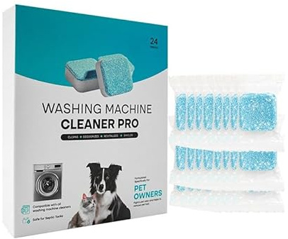 Waschmaschinen-Reinigungstabletten – 24 Tabletten Waschmaschinen Reiniger für Toploader, Toplader, Waschmaschinenreiniger, Frontlader, HE Waschmaschinen-Reiniger-Tablette (1)