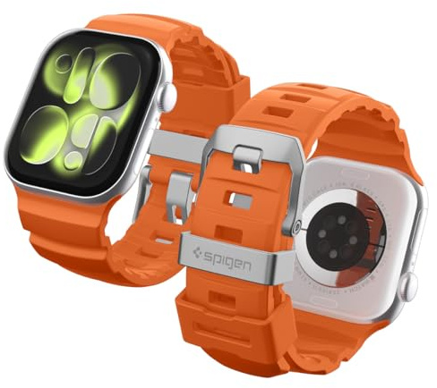 Spigen WBS2 Strap for Apple Watch Ultra 3/2/1, Series 11/10 | Silicone strap with metal buckle for active daily wear for Apple Watch 49/46/45/44/42mm