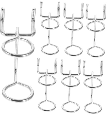 STAHAD 10 pezzi Ganci per Pannello in Metallo Organizzatori per Cacciaviti con Doppio Anello Compatibili con Pegboard Metallico e Non Metallico Sicuri e Facili da Installare per Garage e