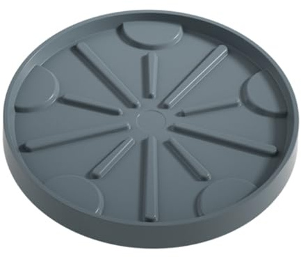 MEVZHH Carrelli, Portafiori Carrello Della Pianta con Le Ruote Vaso Di Fiori Adattor Giardino Interno Ed Esterno, Ponte, Cucina/Grigio/16 cm