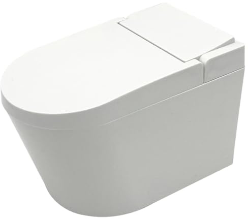 SAFIGLE Wall-mounted Bathroom Ashtray with Lid, Mini Windproof Smokeless Ashtray, Toilet-shaped Hanging Ash Container for Indoor Smoker Use