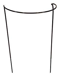 Bow Plant Supports for Peonies, Hydrangea, Roses, etc - Strong Metal Garden Supports - Interlinking to make rows, circles, cloverleaves, etc (Pack of 3 - Small (50cm high x 25cm wide))